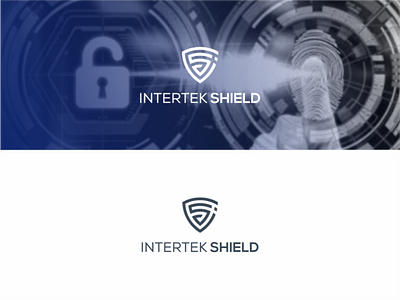 intertek shield logo monogram branding design illustration illustrator intertek lettering logo monogram shield teknologi typography vector