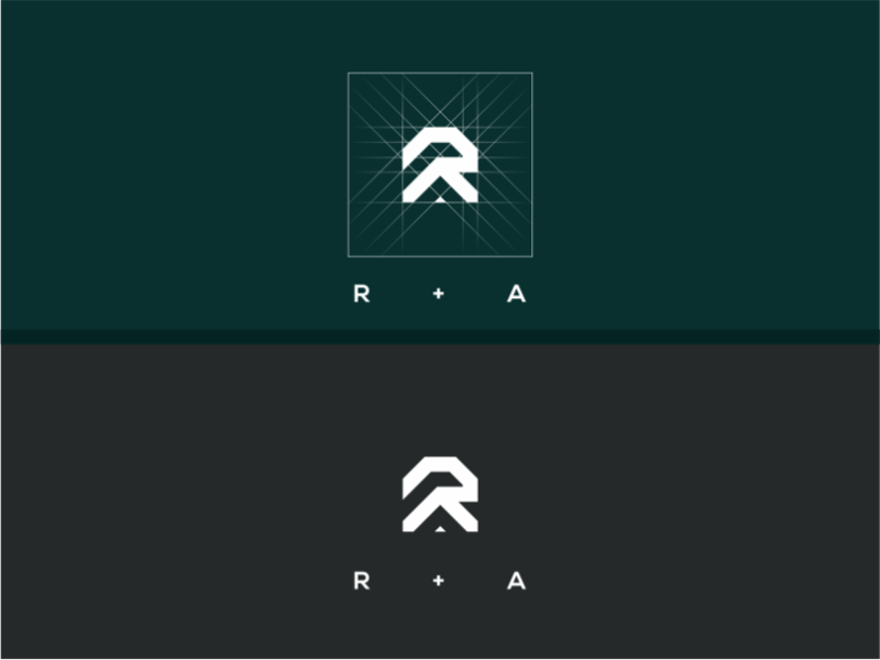 R A logo monogram by flowdesign6 on Dribbble