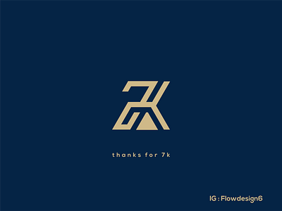 7k monogram logo