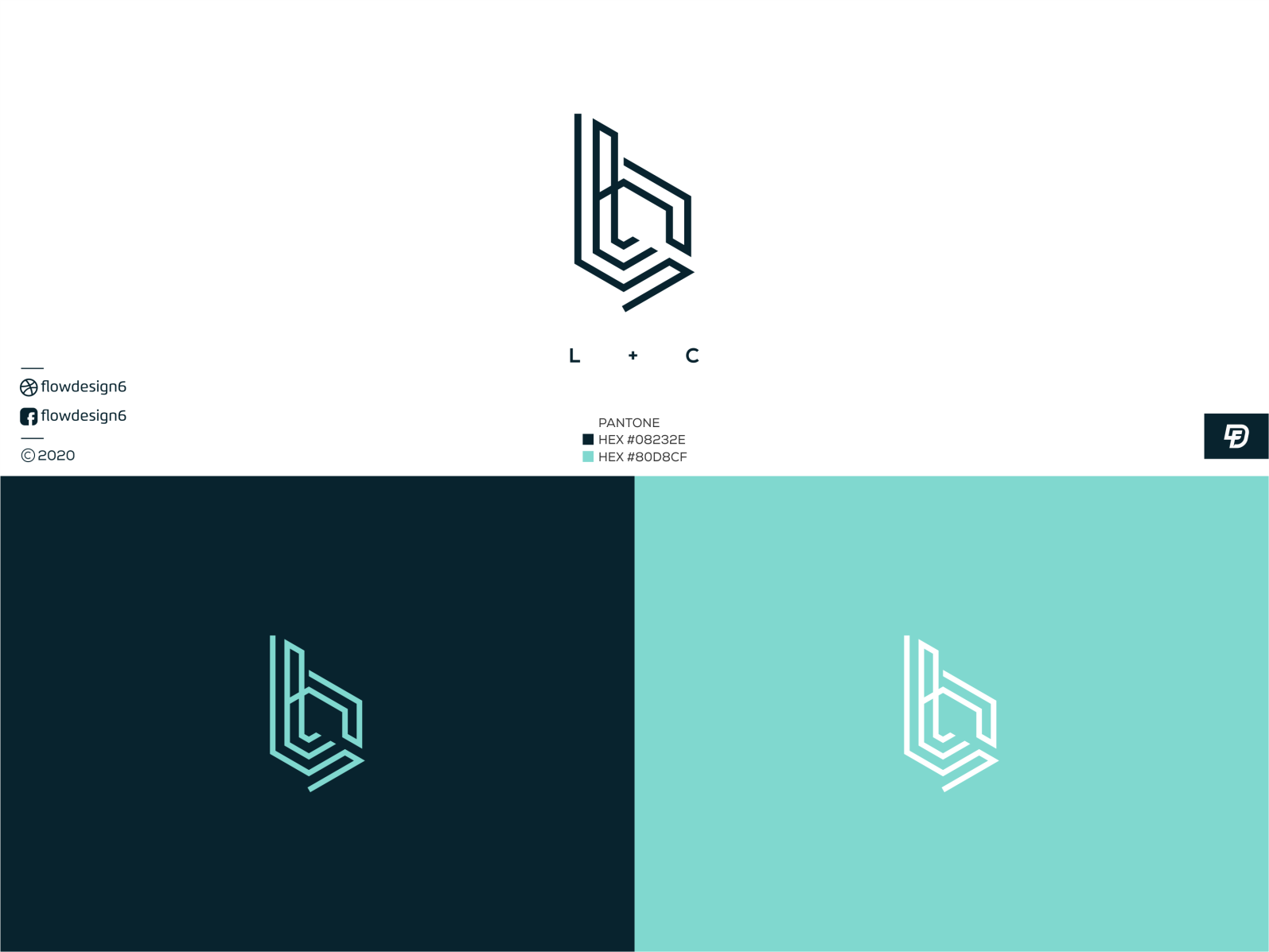 L C monogram logo by flowdesign6 on Dribbble