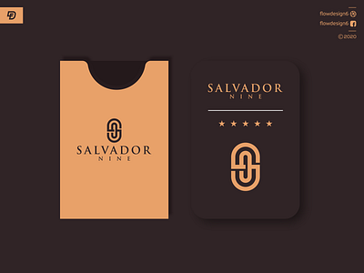 Salvador Nine logo branding design flowdesign6 illustration illustrator lettering logo monogram salvador salvador nine salvador nine typography