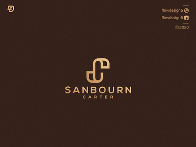 Sanbourn Carter Logo branding carter design flowdesign6 letterc lettering lettermark letters lettersc logo monogram sc vector