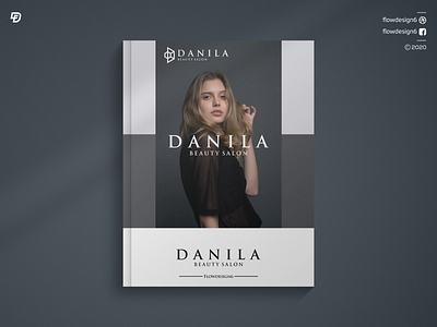 Danila Beauty Salon Logo beautiful beautysalon beuaty branding danila design flowdesign6 illustration lettering logo monogram salon salon app salon logo salons