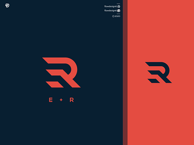 E R Logo Inspiration branding design e er flowdesign6 icon illustration illustrator lettering logo monogram r