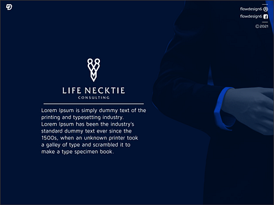 Life Necktie Consulting consulting consulting logo design flowdesign6 icon illustration illustrator letter lettering life logo monogram necktie