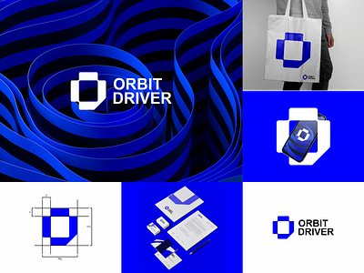 Orbit Driver branding design graphic design illustration illustrator lettering logo monogram ui vector