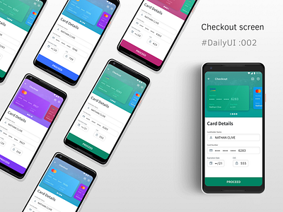 DailyUI 002 - checkout screen.