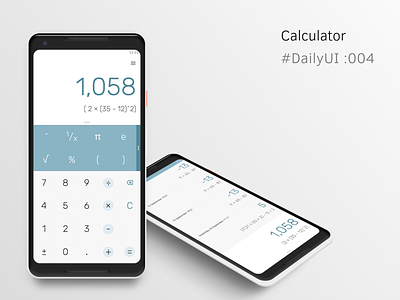 DailyUI 004 - calculator. dailyui design mobile ui ui design ux ux design uxui