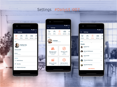 DailyUI 007 - settings. dailyui design mobile ui uidesign ux uxdesign uxui