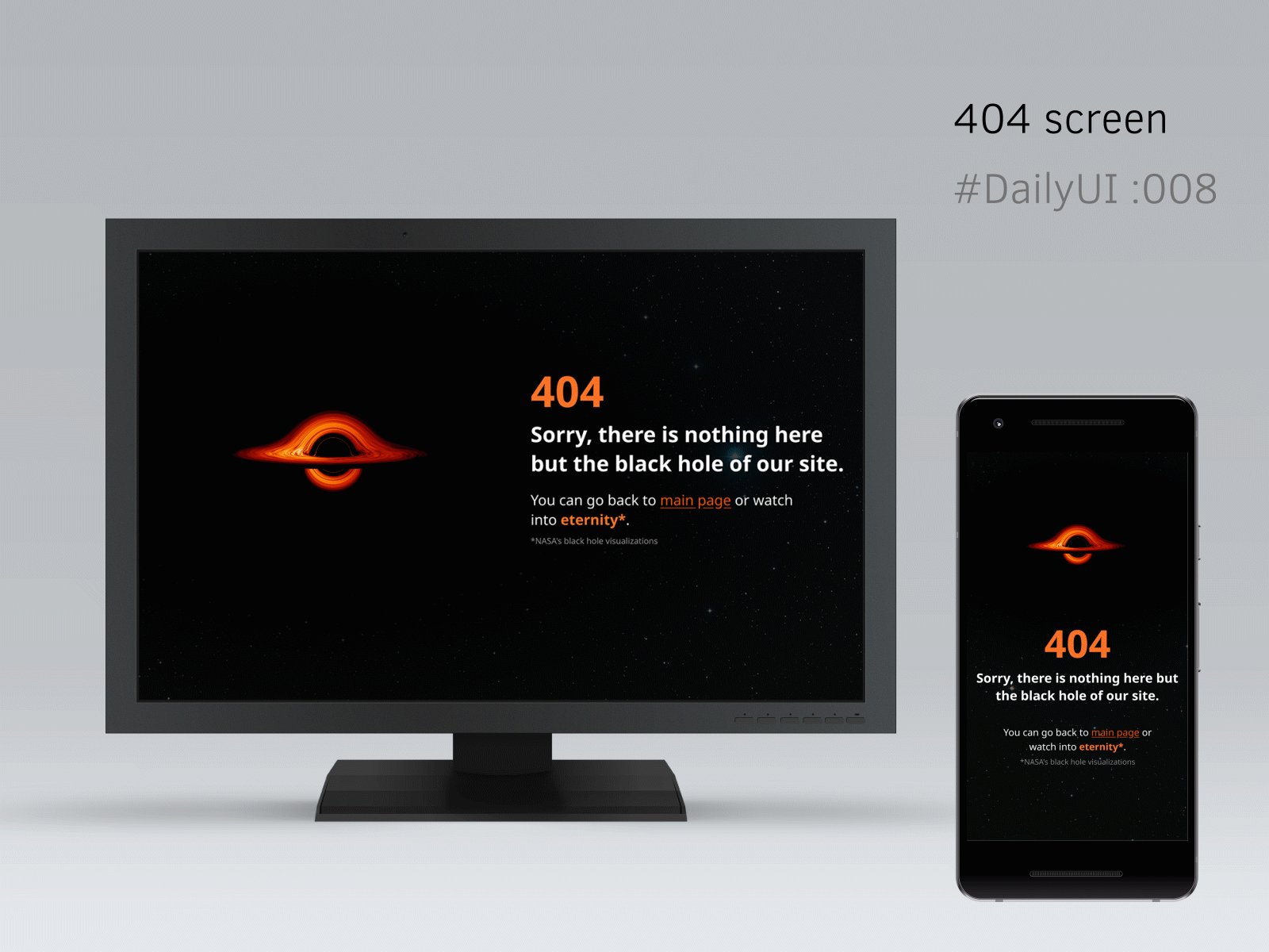 DailyUI 008 - 404 screen. dailyui design mobile ui ui design ux ux design uxui web web design