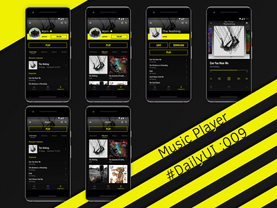DailyUI 009 - Music player.
