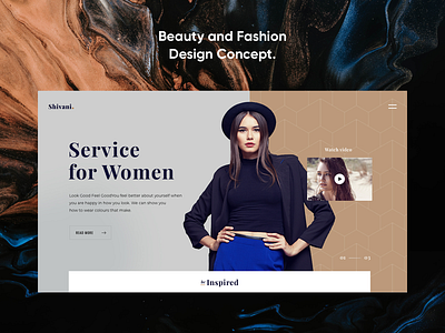 Beauty and fashion design concept