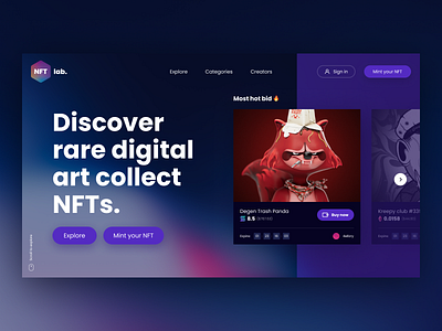 NFT lab. | NFT Marketplace and Gallery