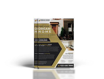 Real Estate Flyer Design design estate flyer graphic design illustration poster printing real realestate vector