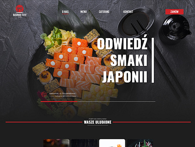 Landing Page - Sushi Bushido // In progress business design project sushi web webdesign website