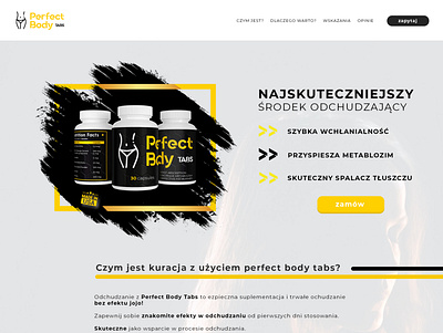 PerfectBody Tabs // Landing Page design project we web web design website website design