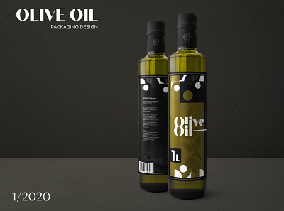 Olive Oil // Oliwa z oliwek // Concept // Packaging Design design illustration minimal package package design packaging packaging design print printing product project typography vector view