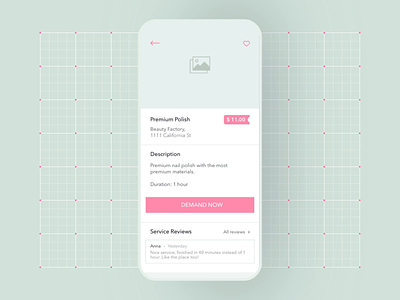 Animation of transitions between prototype screens animation app beauty demand ios mobile prototype transition ui wireframes