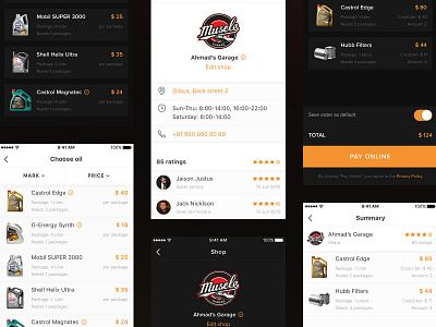 Visual concepts for Abdul Latif Jameel® Priority Club app cars conception ios mobile oil shops ui ux visual