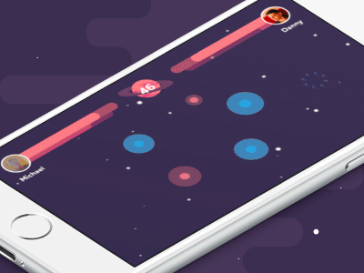 Intertap – Gameplay Presentation animation flat game gameplay gif motion space ui ux