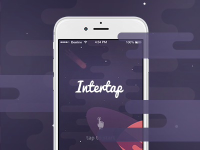 Intertap – Behance Preview Image behance flat game gameplay preview space ui ux