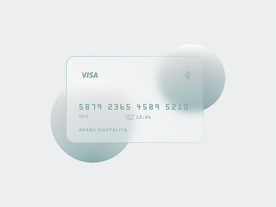 Glass Credit Card