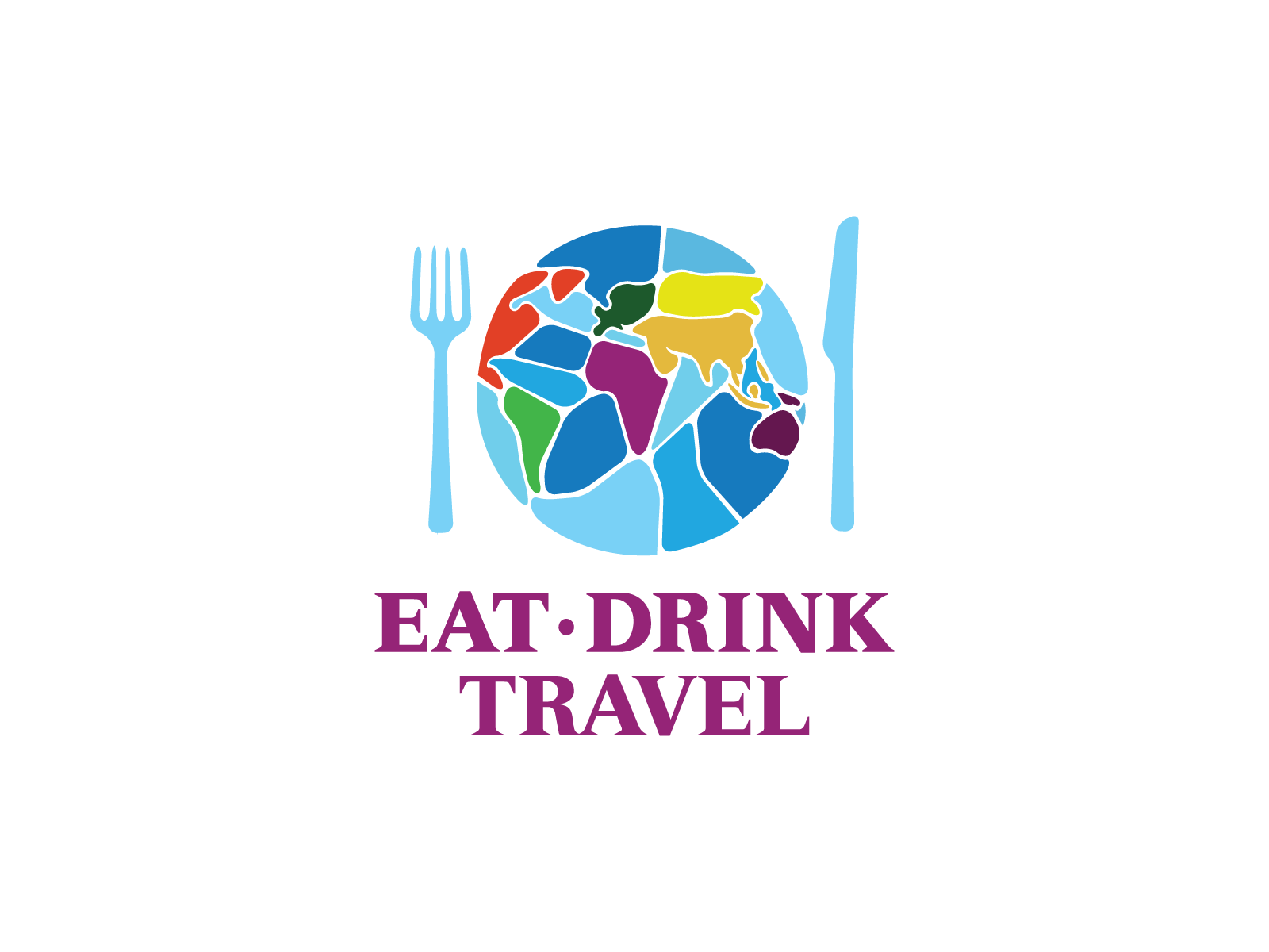 Eat Drink Travel Logo by Sarah Jerger on Dribbble