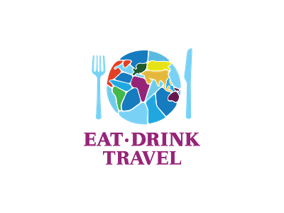 Eat Drink Travel Logo branding design flat logo vector