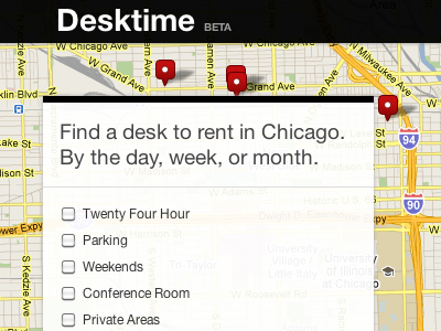Iterate, Iterate, Iterate. desk sharing maps navigation web application