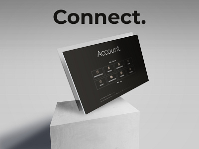 Connect. app branding design minimal web website