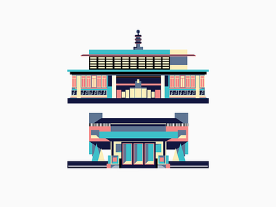 Carlton Collection | Digital Art architecture art direction art work artist artwork colour digital art digital illustration geometric art illustrator london