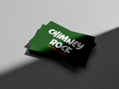 Chimney Rock National Park design illustration logo