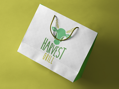 Harvest Grill design illustration typography