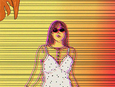 yumna art character digital digital art digital illustration drawing girl girl illustration illustration illustration art psychedelic