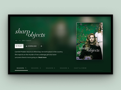 Tv app ui - detail page
