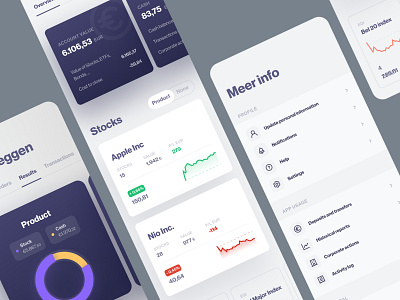 Financial app UI design