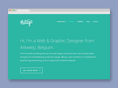 New portfolio online green logo online portfolio responsive webdesign