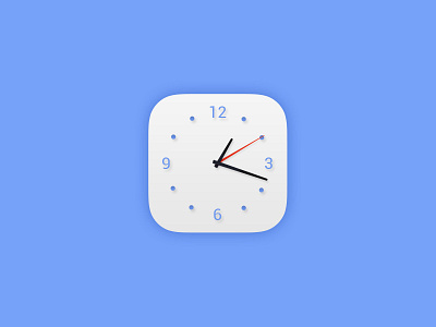 Daily UI #005 - App Icon app blue clock dailyui icon ui white