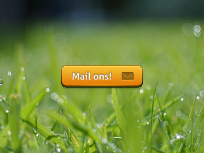 Mail button button glow gradient mail orange