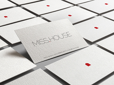 MISS.HOUSE 3 branding card logo paper stationary