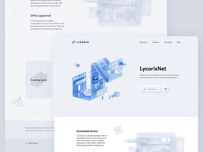 Web design for LycorisNet mobile ui web web design