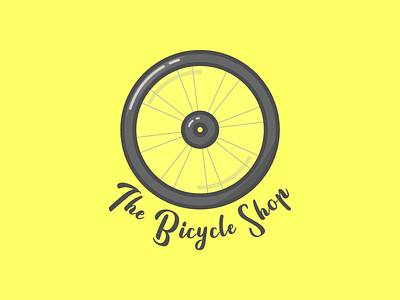 Bicycle Shop Logo Concept bike branding dailylogo dailylogochallenge logo wheel