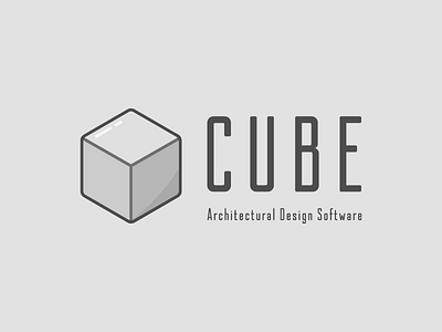 Architectural Design Software Logo Concept branding cube dailylogo dailylogochallenge logo vector