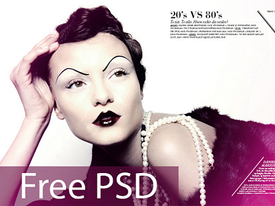 Fashion Stylist Web Design + Free PSD