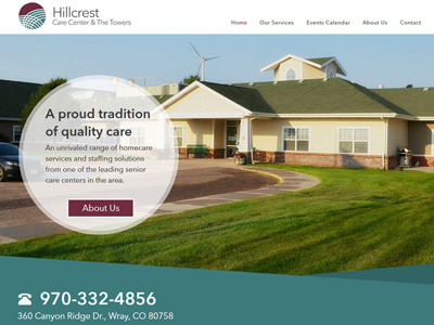 Web Design for Care Center