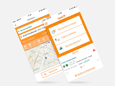 Public Transport App UI app interface mobile transport ui