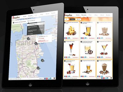 Frangelico booze clean crisp design drinks liquor mobile network responsive share social tablet