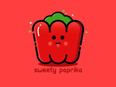 Sweety Paprika icon illustrator modern paprika sweet