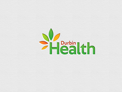 Durbin Health Logo advertise branding business clean creative design illustration logo modern vector