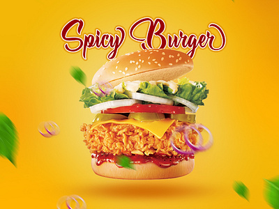 Burger Banner design ad adobe illustrator advertise advertising banner burger banner design business clean corporate creative design modern